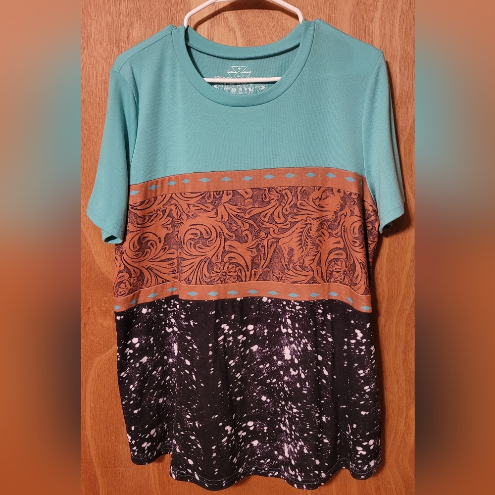 Crazy Train Turquoise, Embossed Leather, and Cow Print